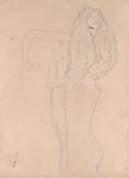 抱きしめる二人の裸の女性たち（Ver Sacrum）